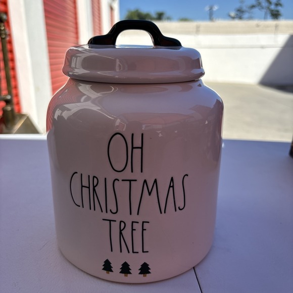 Rae Dunn Other - NEW Rae Dunn  OH CHRISTMAS TREE Christmas 9" Chubby Canister Cookie Jar